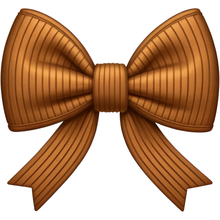 Corduroy bow ribbed texture emoji