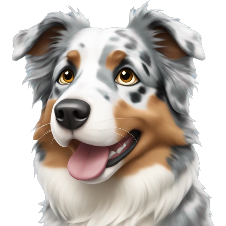 blue merle australian shepherd emoji