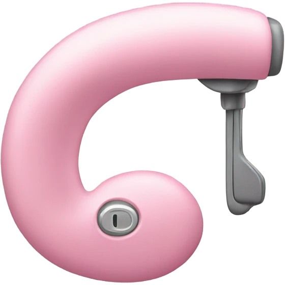 Pink hearing aid emoji