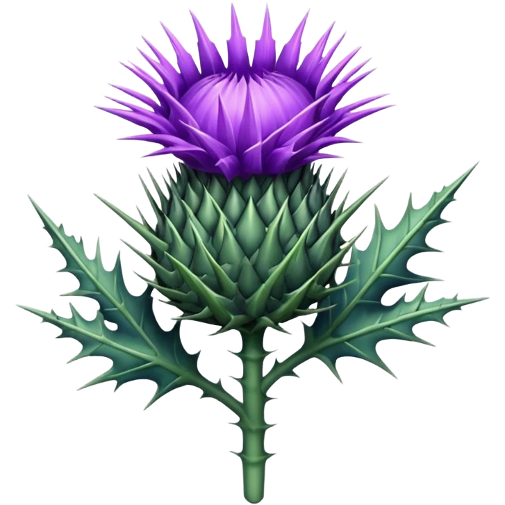 um emoji de cardo a flor emoji