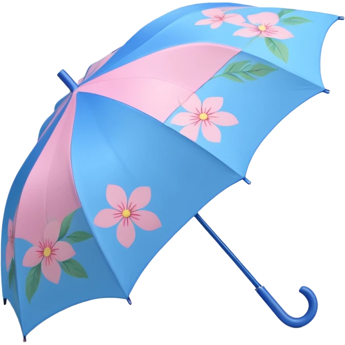 Blue and pink pastel umbrella emoji