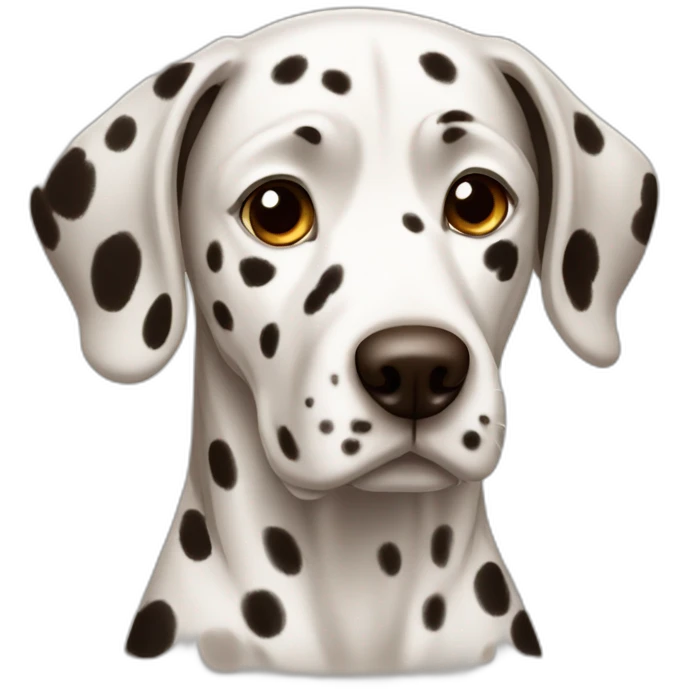 Dalmatian with brown color emoji