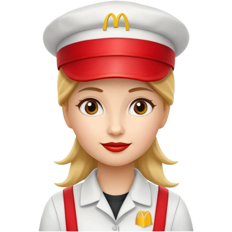 Girl McDonald’s worker emoji