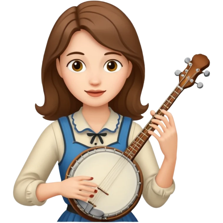 woman playing the banjo emoji