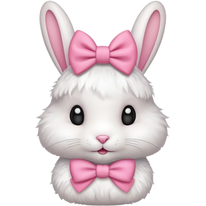 Coquette rabbit 🐇🎀 emoji