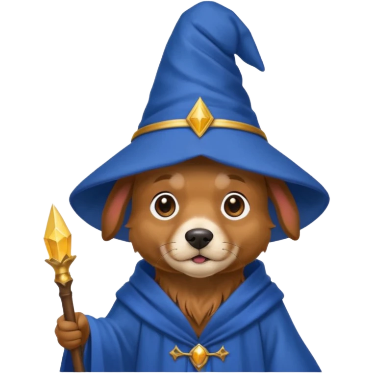 Dog wizard emoji
