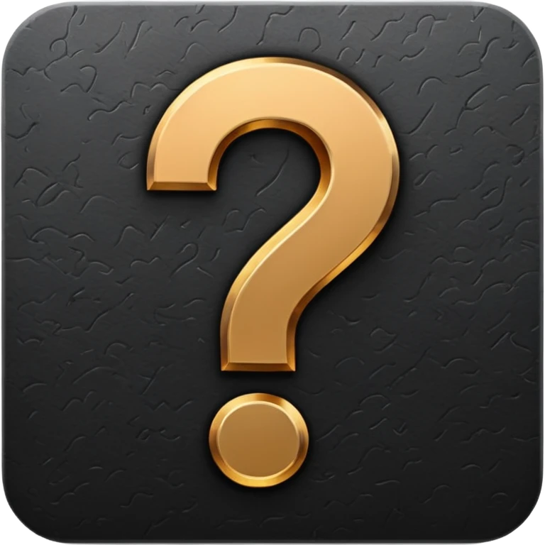 can you do one black question mark emoji