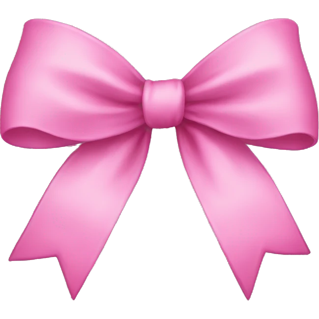 pink bow  emoji