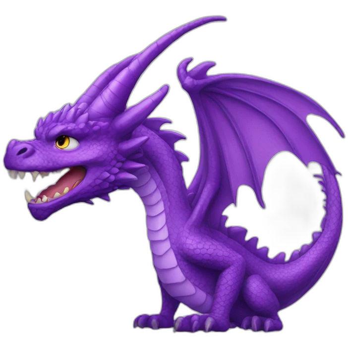Purple dragon emoji