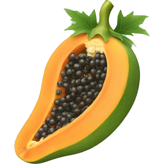 Papaya fruit emoji