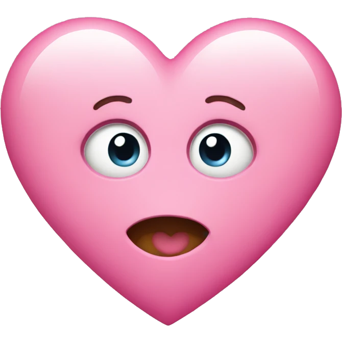 A pink heart emoji