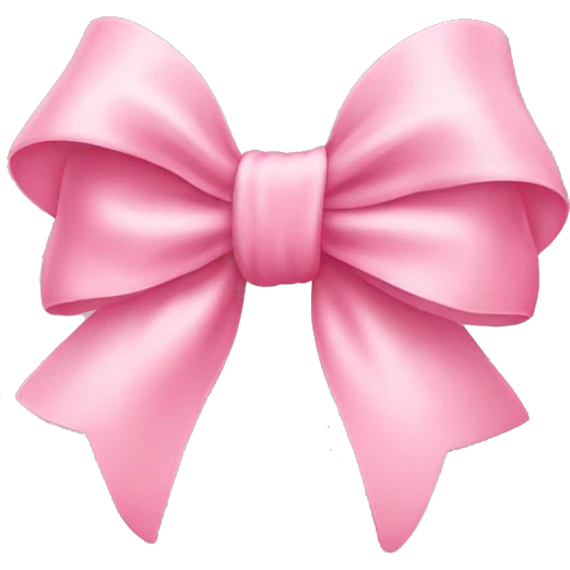 Cute baby pink bow  emoji