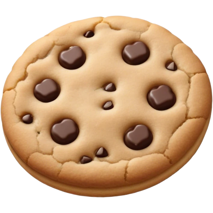 Plain tan Cookie  emoji