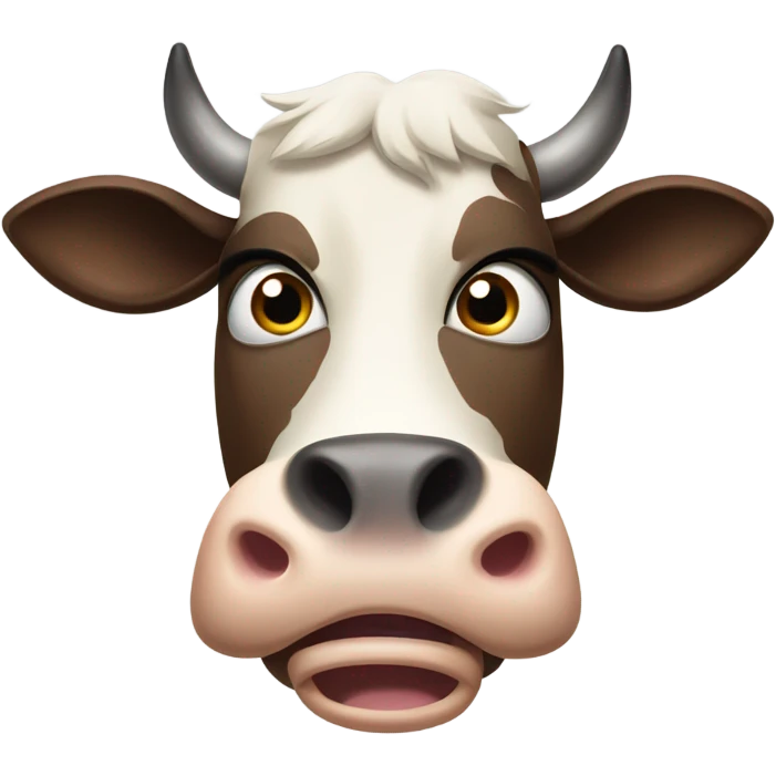 Angry cow emoji