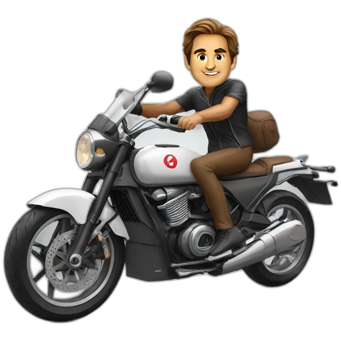 federer sur une moto emoji