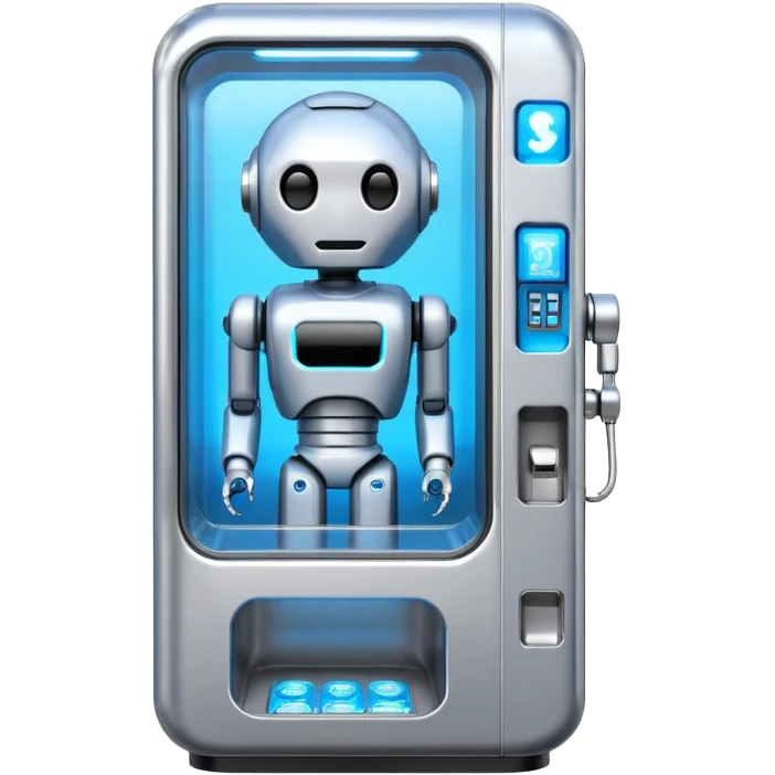 futuristic robot vending machine emoji
