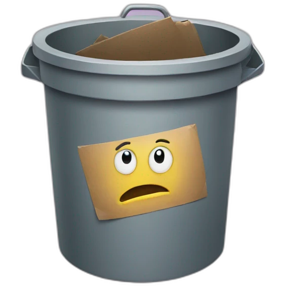 trash bin icon emoji