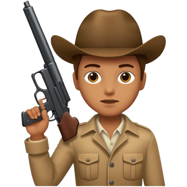 Person holding a gun emoji