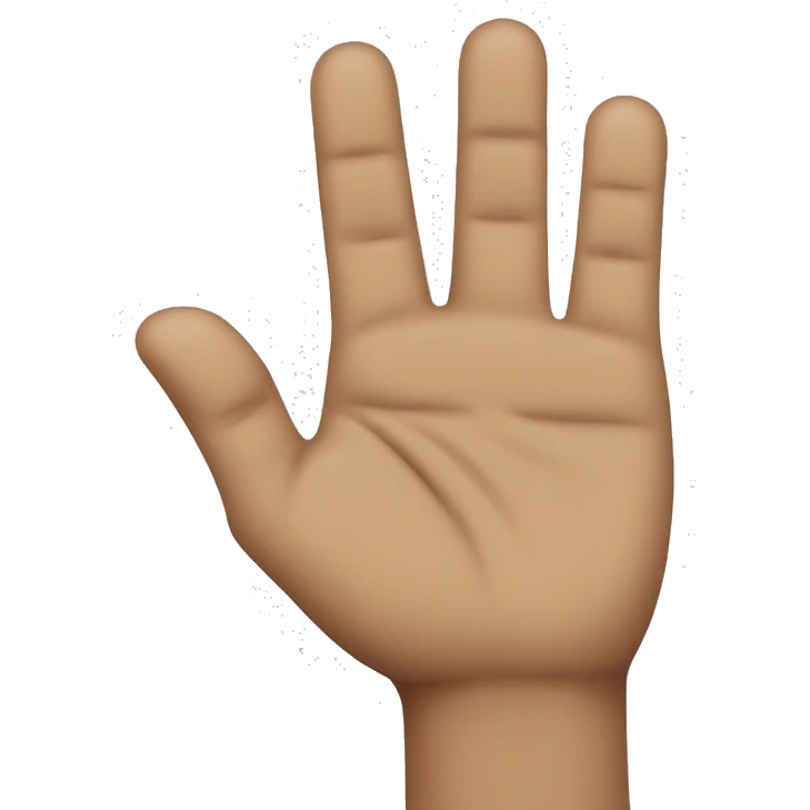 2 fingers hands emoji