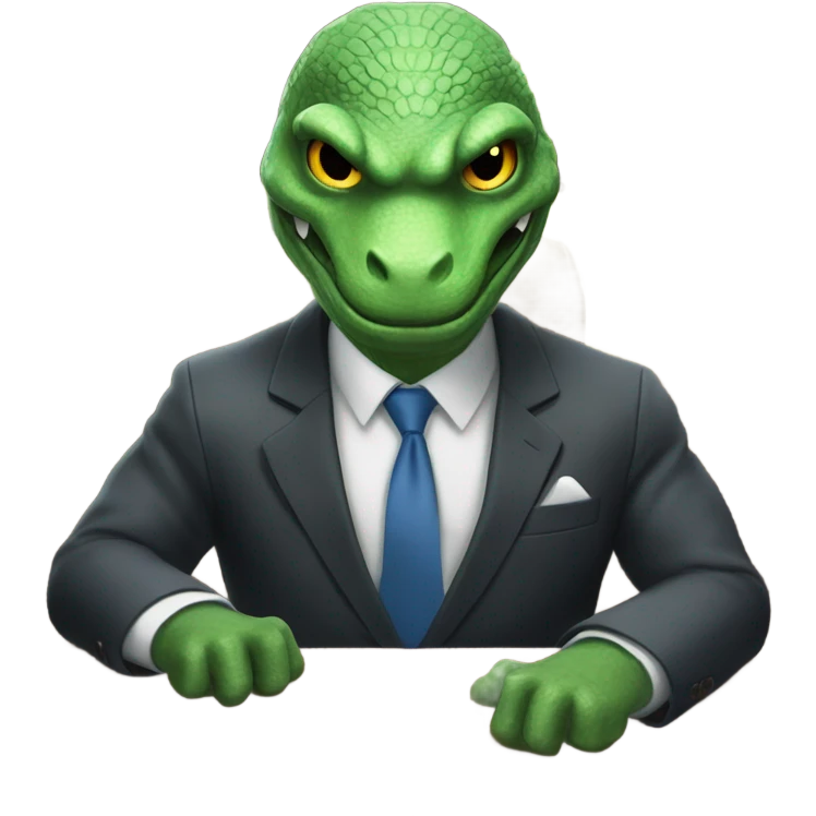 capitalist reptilian emoji