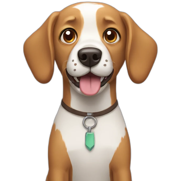Rick and morty style dog emoji
