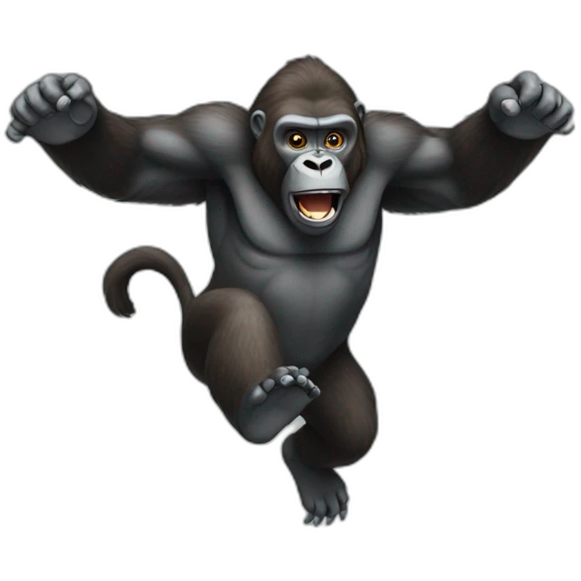 a flying gorilla emoji