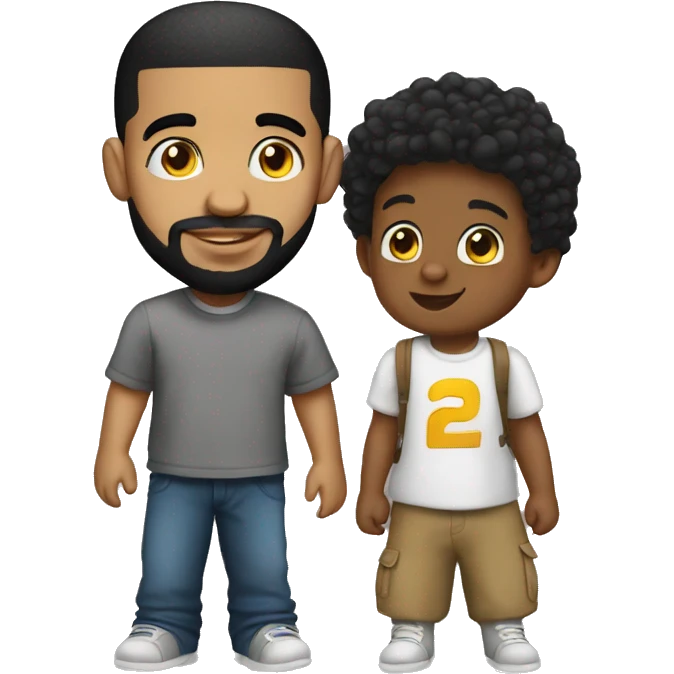 Drake with a kid emoji