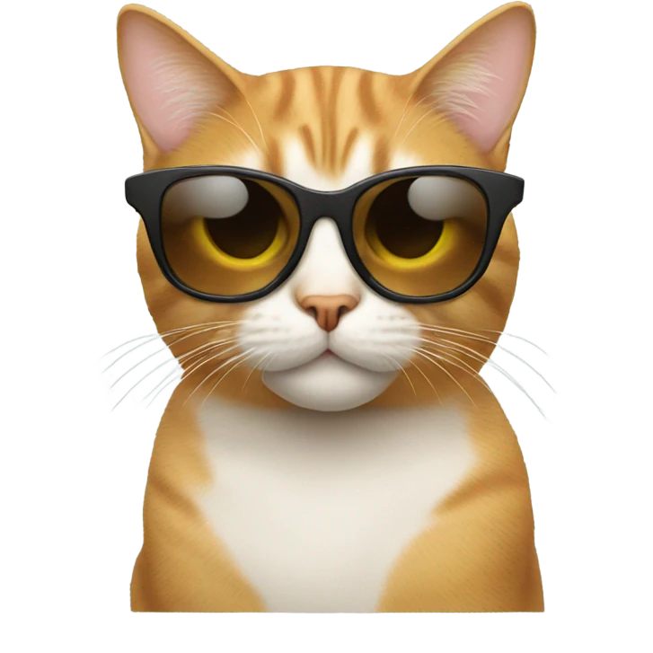 Cat with sunglasses emoji