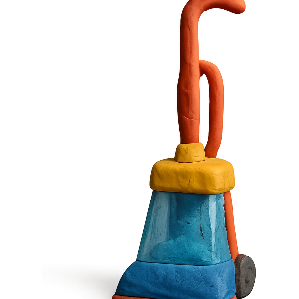 claymation style carpet shampooer, detailed emoji