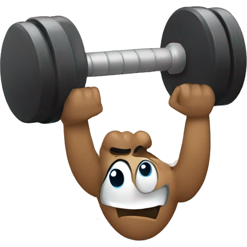 Dumbbell fitness emoji