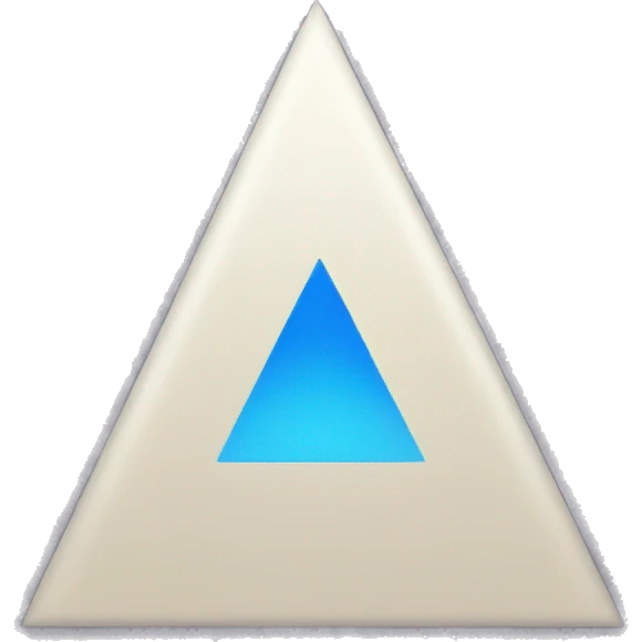 Blue triangle basic emoji