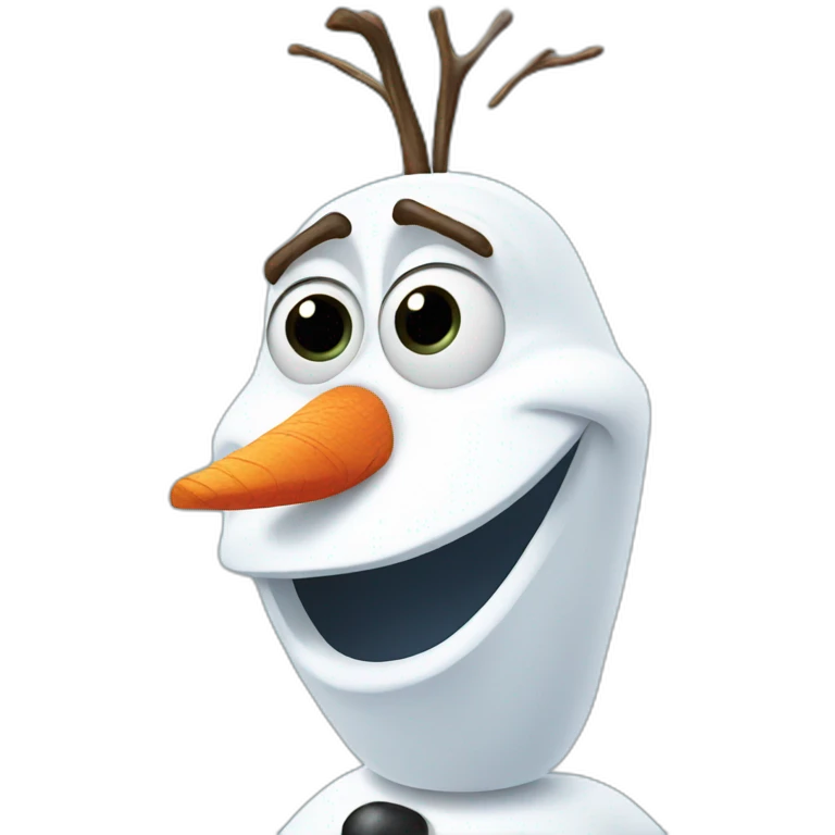 Olaf frozen emoji