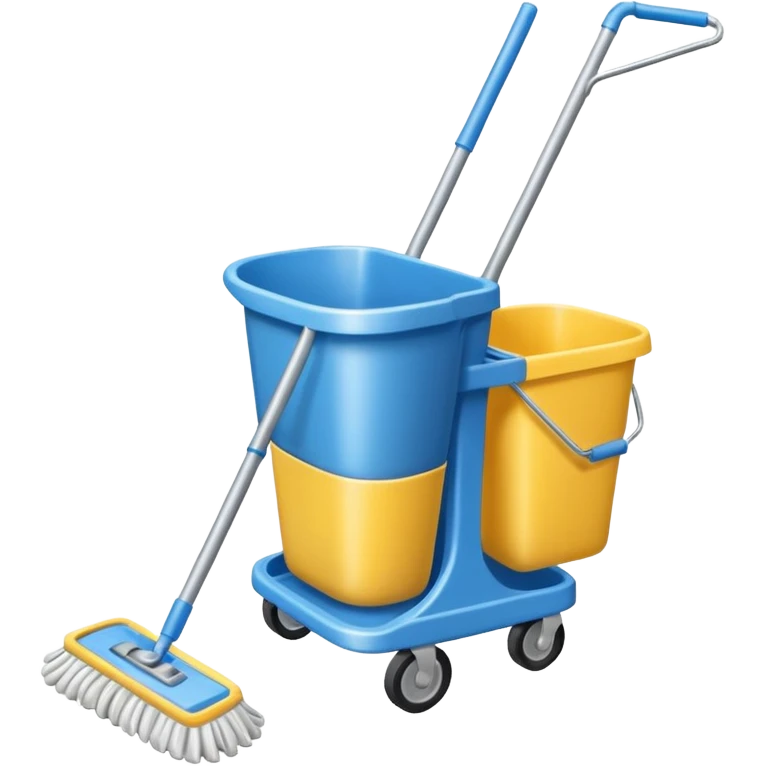 cleaning cart emoji