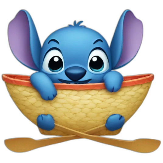 Stitch à la plage emoji