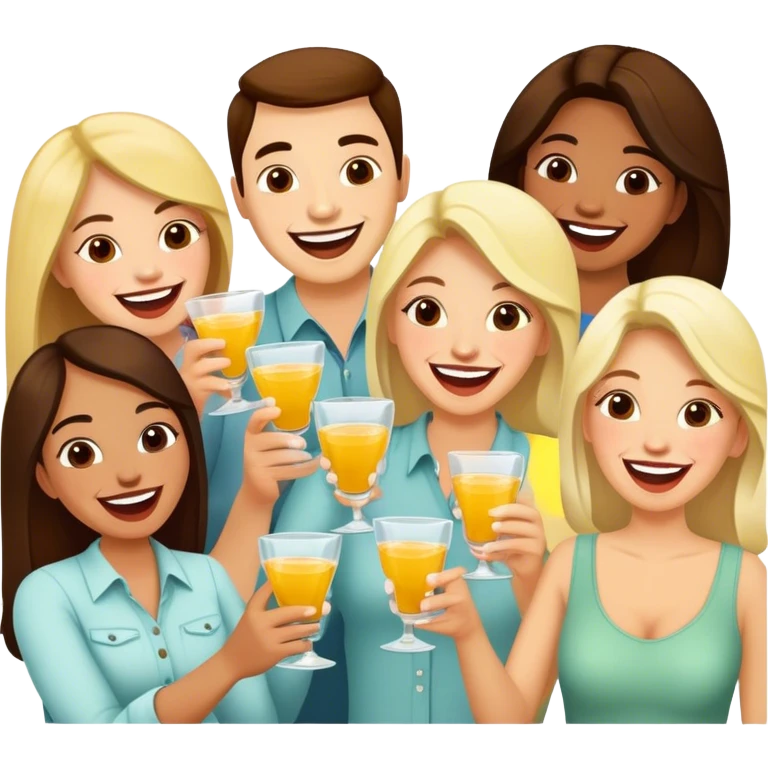 friend group drinking tequila emoji