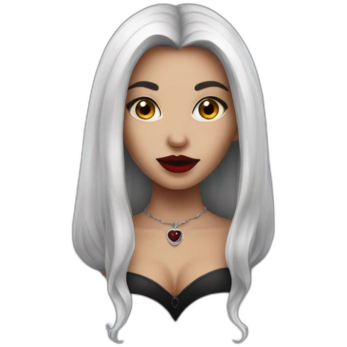 Beautiful vampire girl emoji