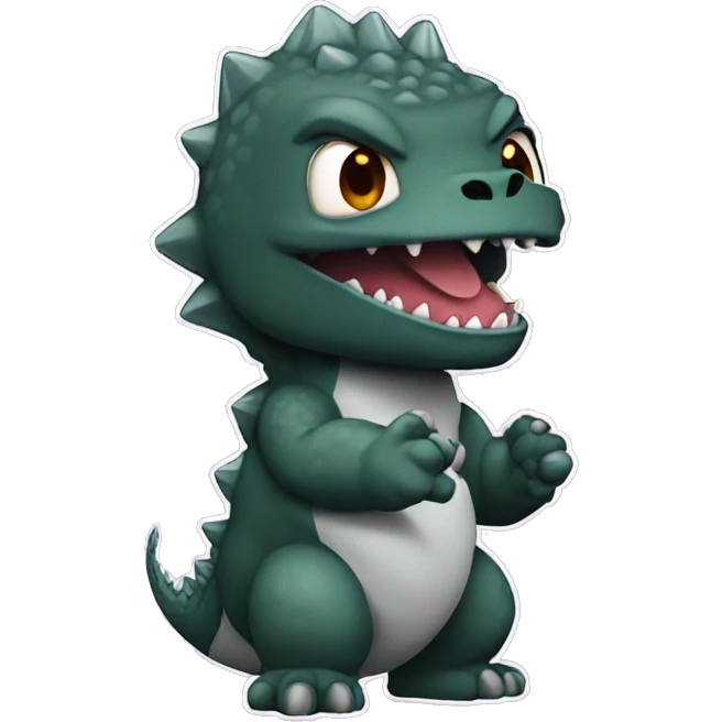 Chibi Godzilla emoji