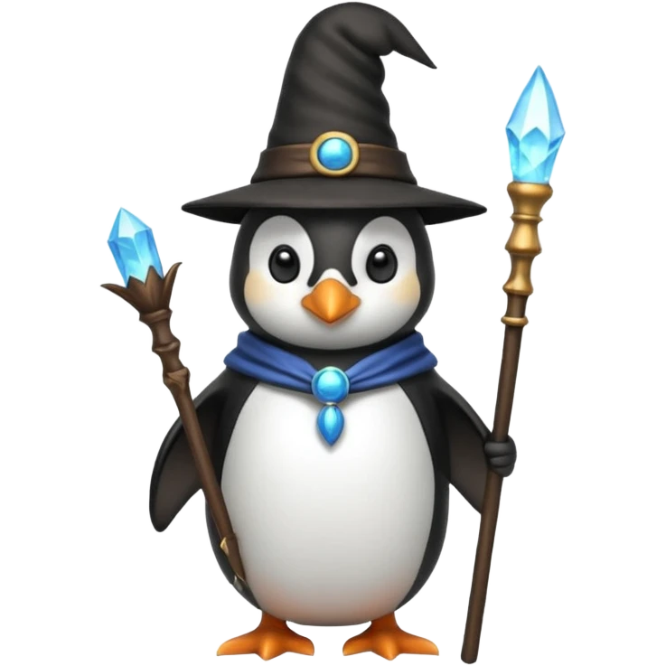 Penguin Wizard emoji