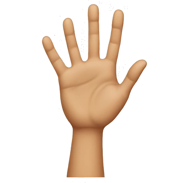 a hand making a c emoji