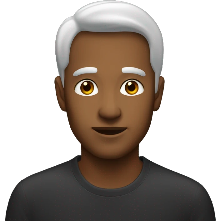 make this man's hear black emoji