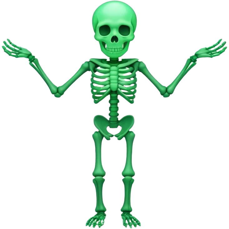 green skukllenton emoji