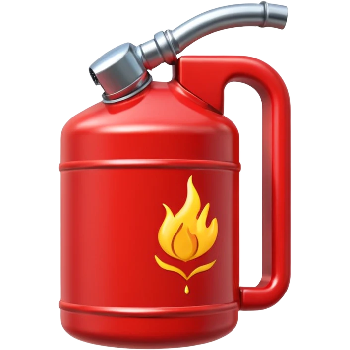 red gasoline canister pouring drops of diesel emoji