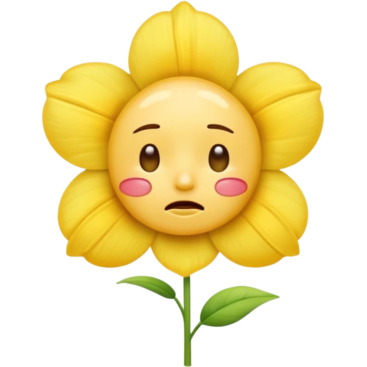 crying emojy offering flower emoji