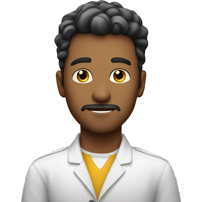 confident man in white backgroundImage emoji