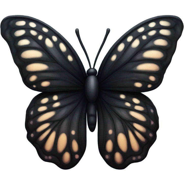 Black butterfly emoji