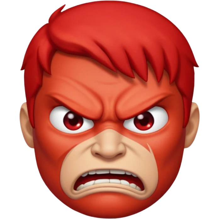 Angry red Trump emoji