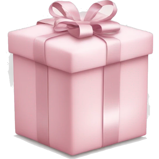 Light pink Christmas gifts under a white Christmas tree  emoji
