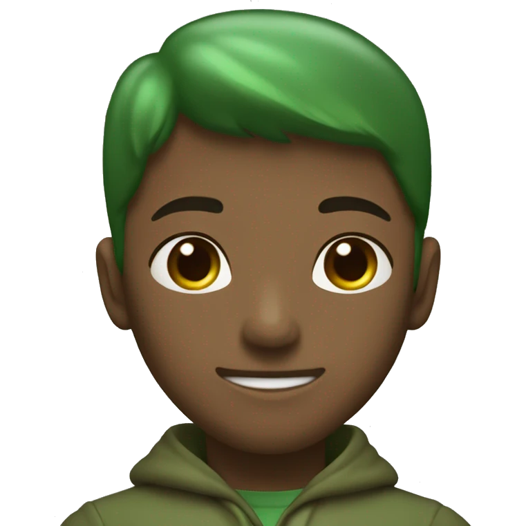 Corazon color marrón y verde emoji