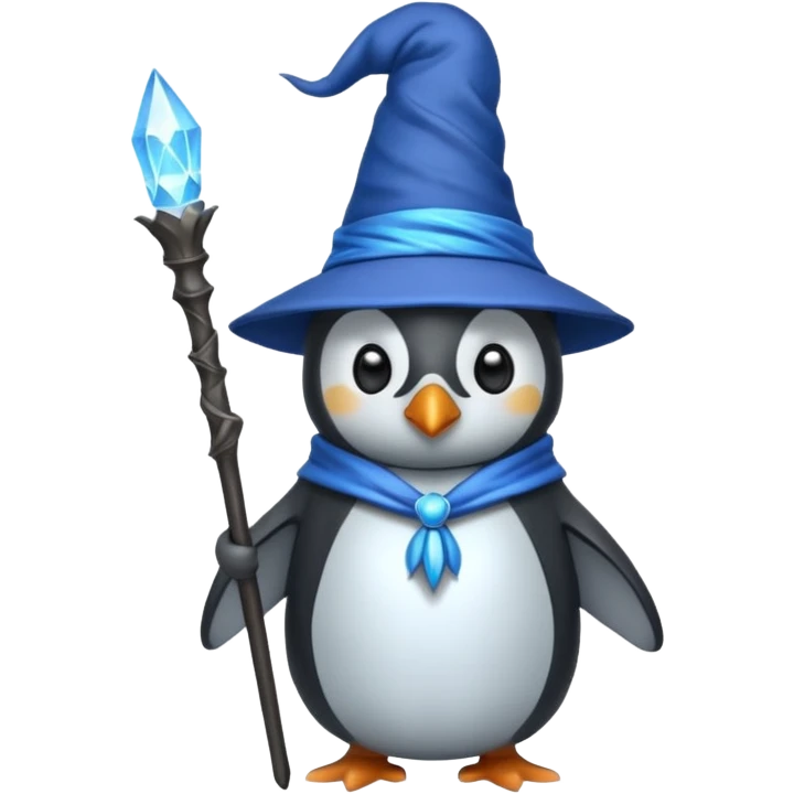 Penguin Wizard emoji