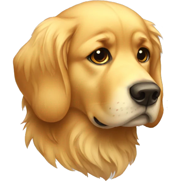 golden retriever sad emoji